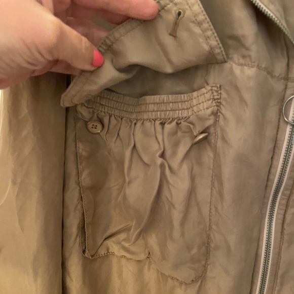 100% Silk Cropped Bomber - Picture 2 of 5